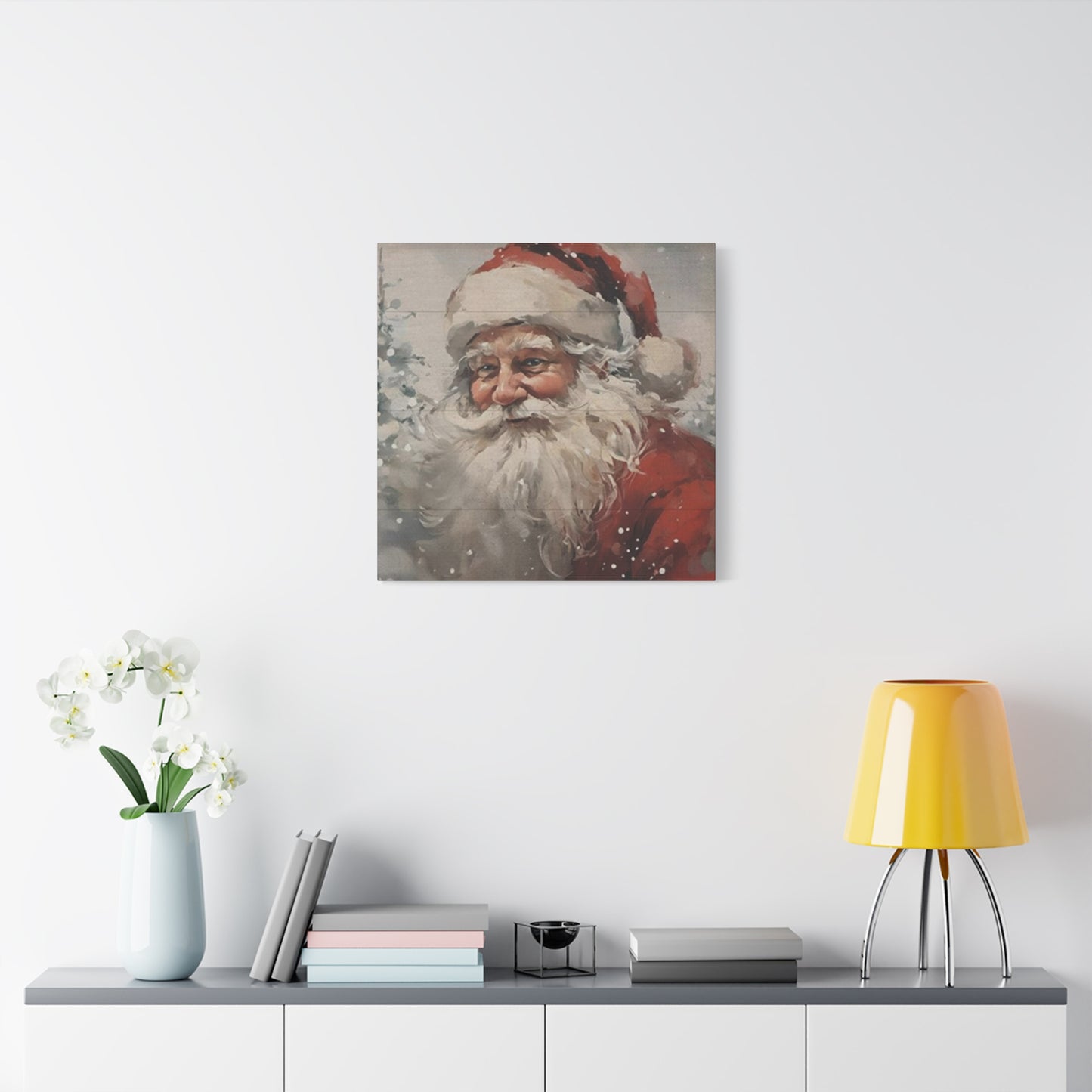 Santa Clause Face Wall Art & Canvas Prints