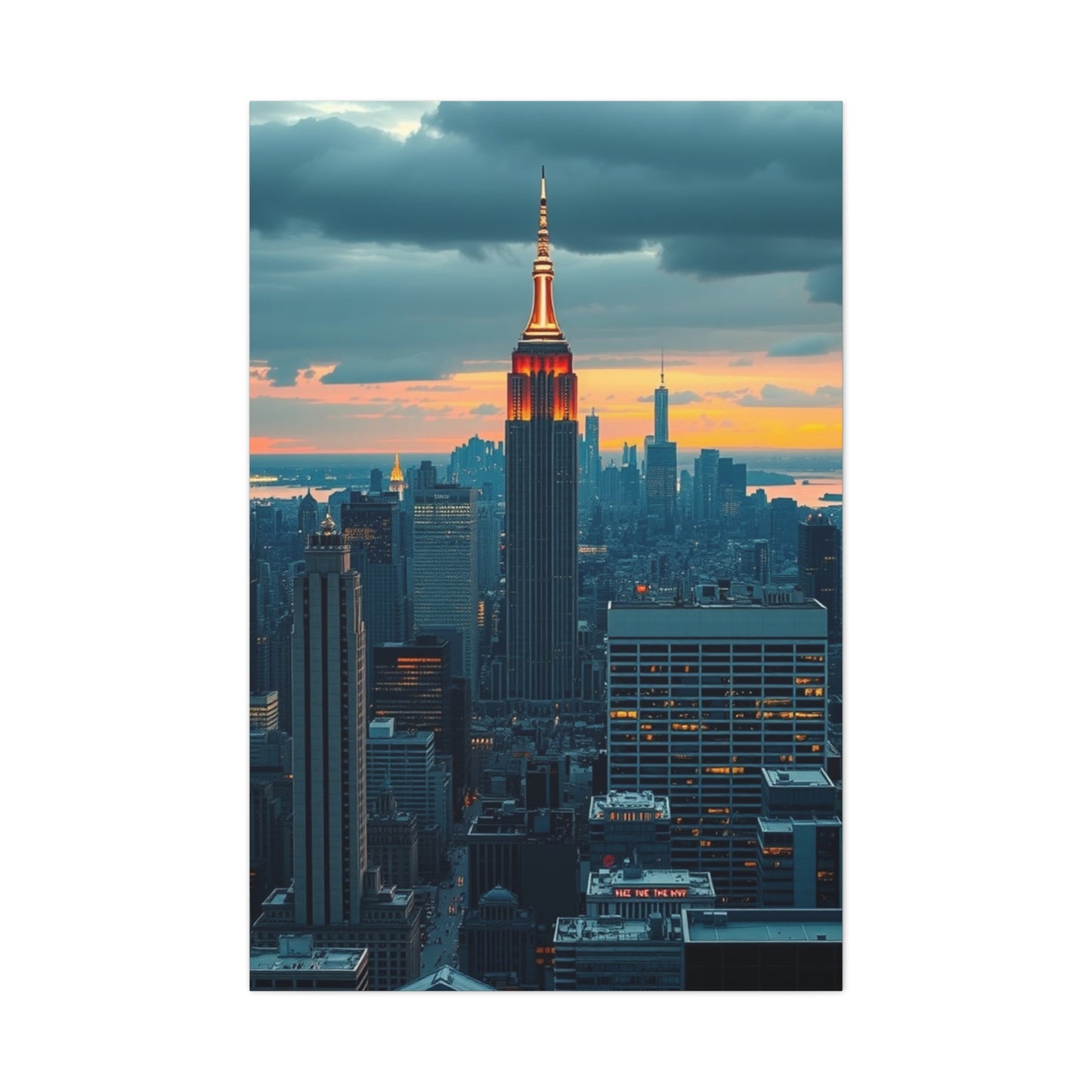 Supreme NYC Skyline Art Wall Art & Canvas Print