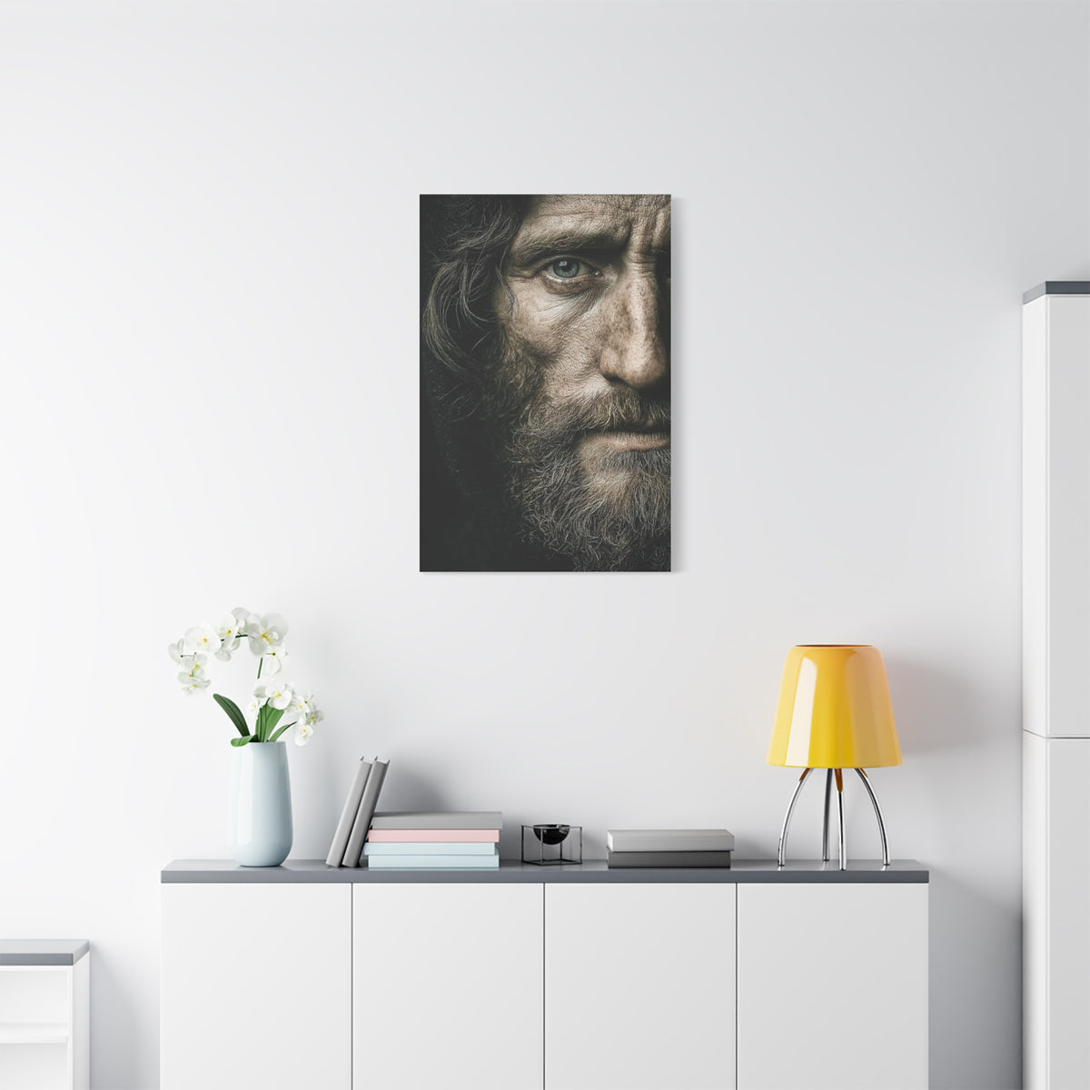 Christ Close-Up Emotional Portrait Wall Art & Canvas Print