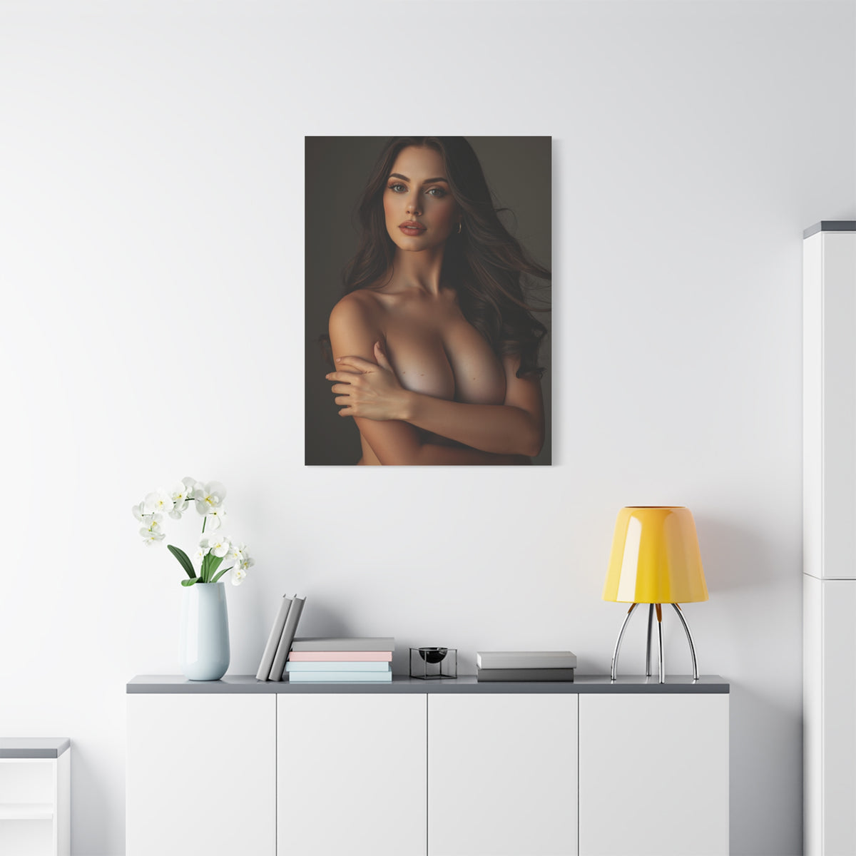 Classic Beauty Studio Nude Portrait Wall Art & Canvas Print