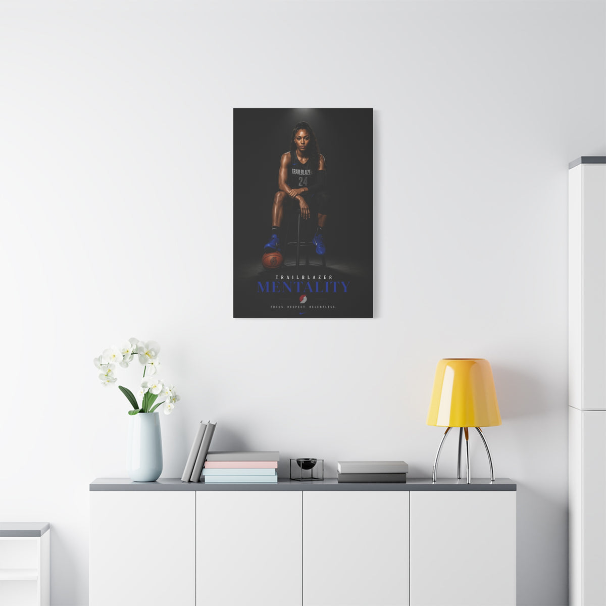 Trailblazer Mentality Women’s Basketball Sports Wall Art & Canvas Print
