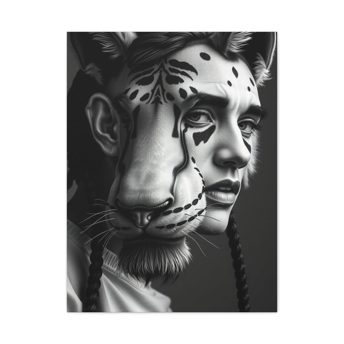 Black and White Illustrations Art Supreme Canvas Wall Art & Canvas Print