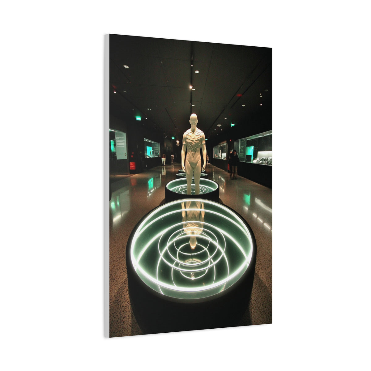 Cosmic Core Human Sculpture Wall Art & Canvas Print