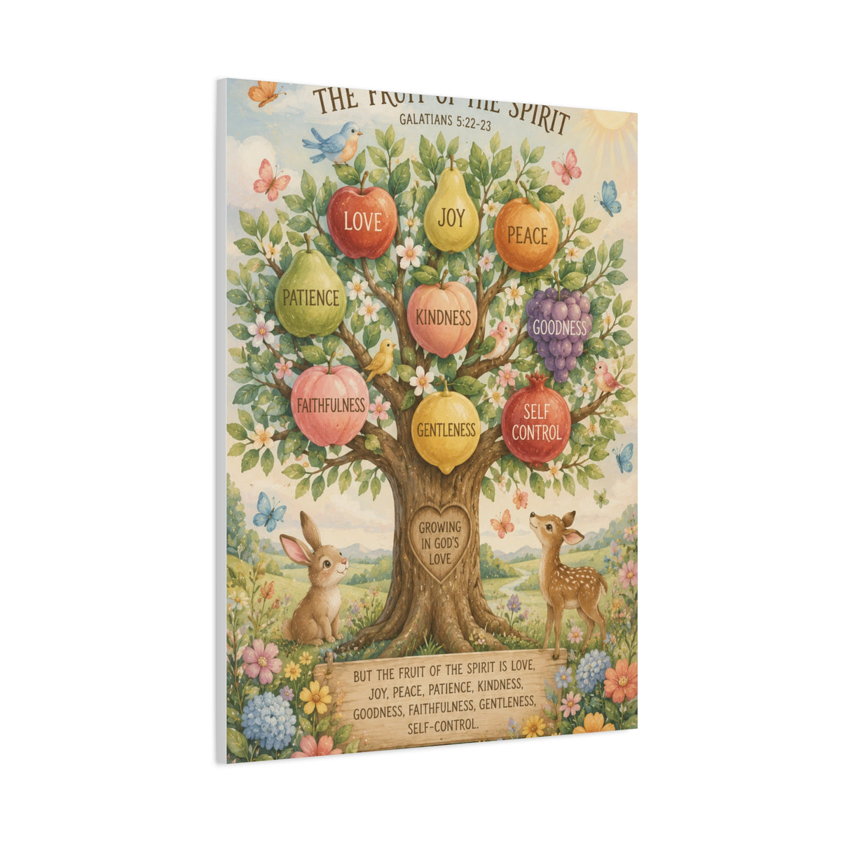 Fruit of the Spirit Children’s Scripture Wall Art & Canvas Print