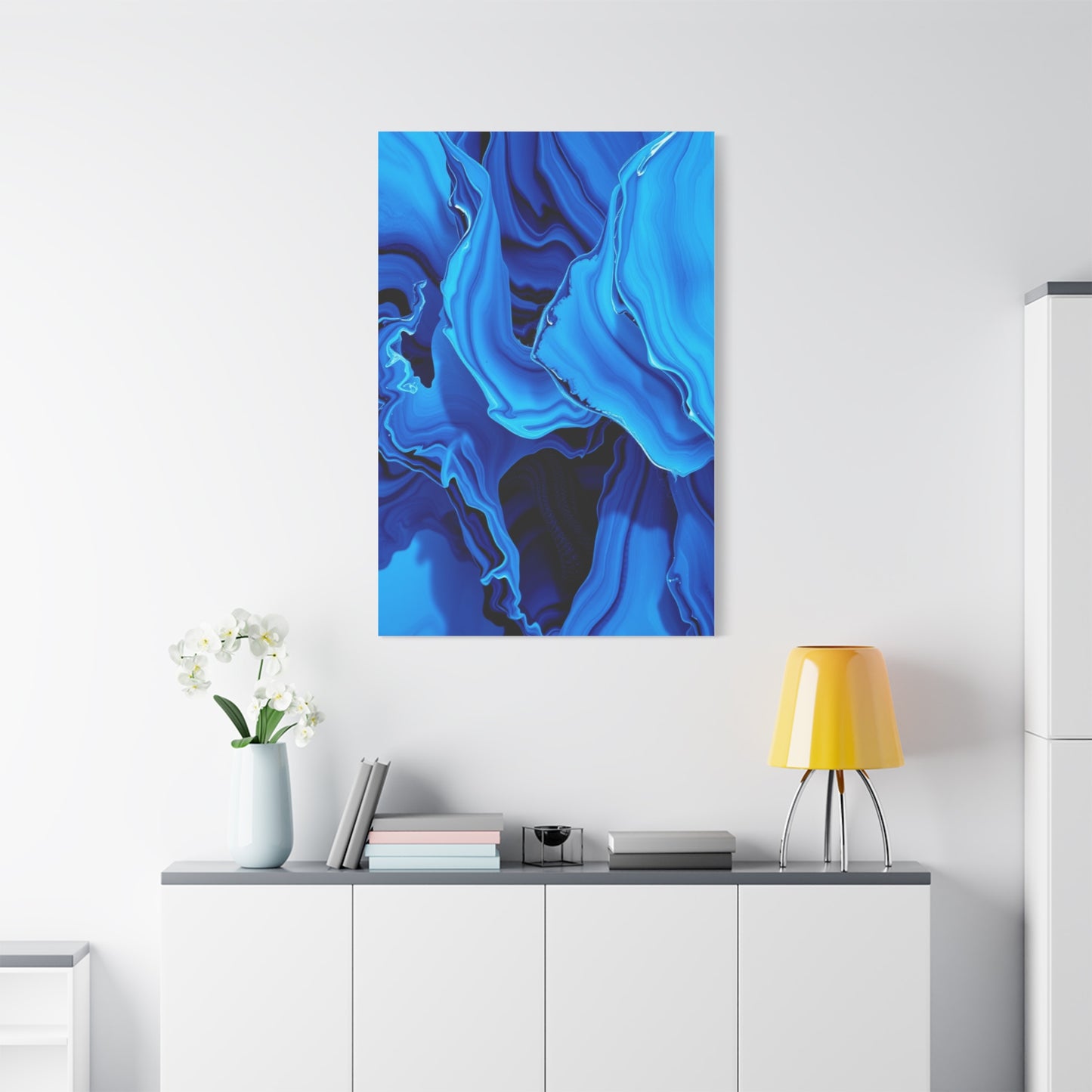 Blue Abstract Art Supreme Canvas Wall Art & Canvas Print