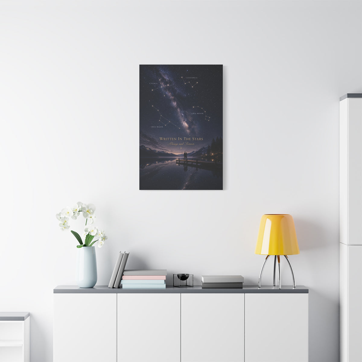 Written in the Stars Celestial Love Quote Wall Art & Canvas Print