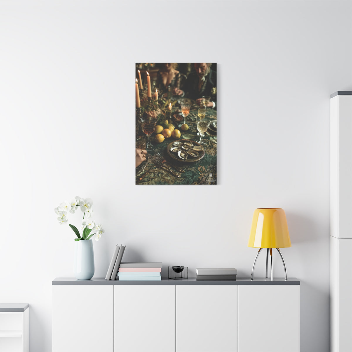 Elegant Dinner Party Table Scene Wall Art & Canvas Print