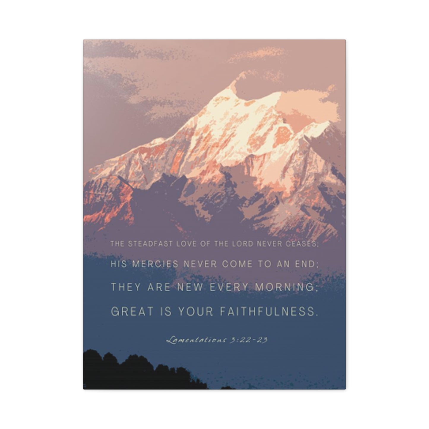 Snowy Mountain Quote Poster Wall Art & Canvas Prints