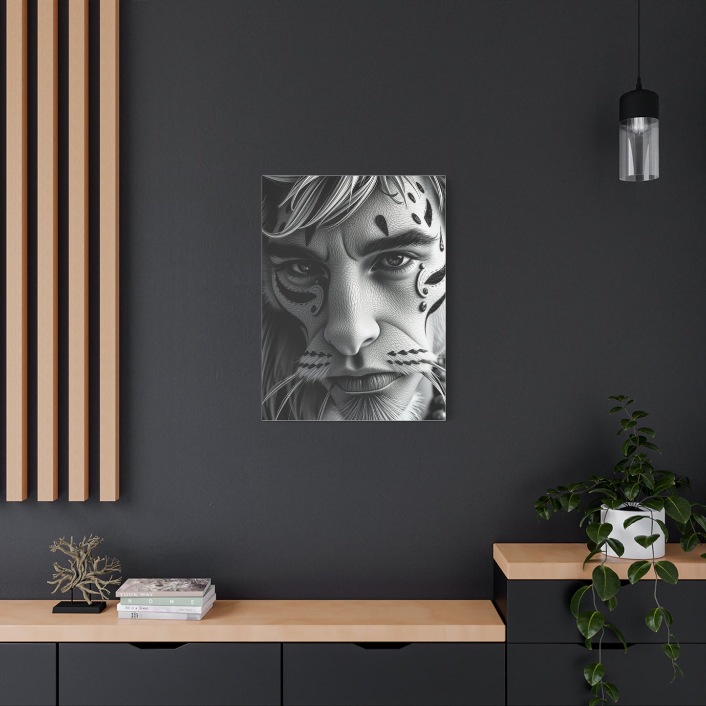 Masterpiece Black and White Illustrations Art Vision Wall Art & Canvas Print