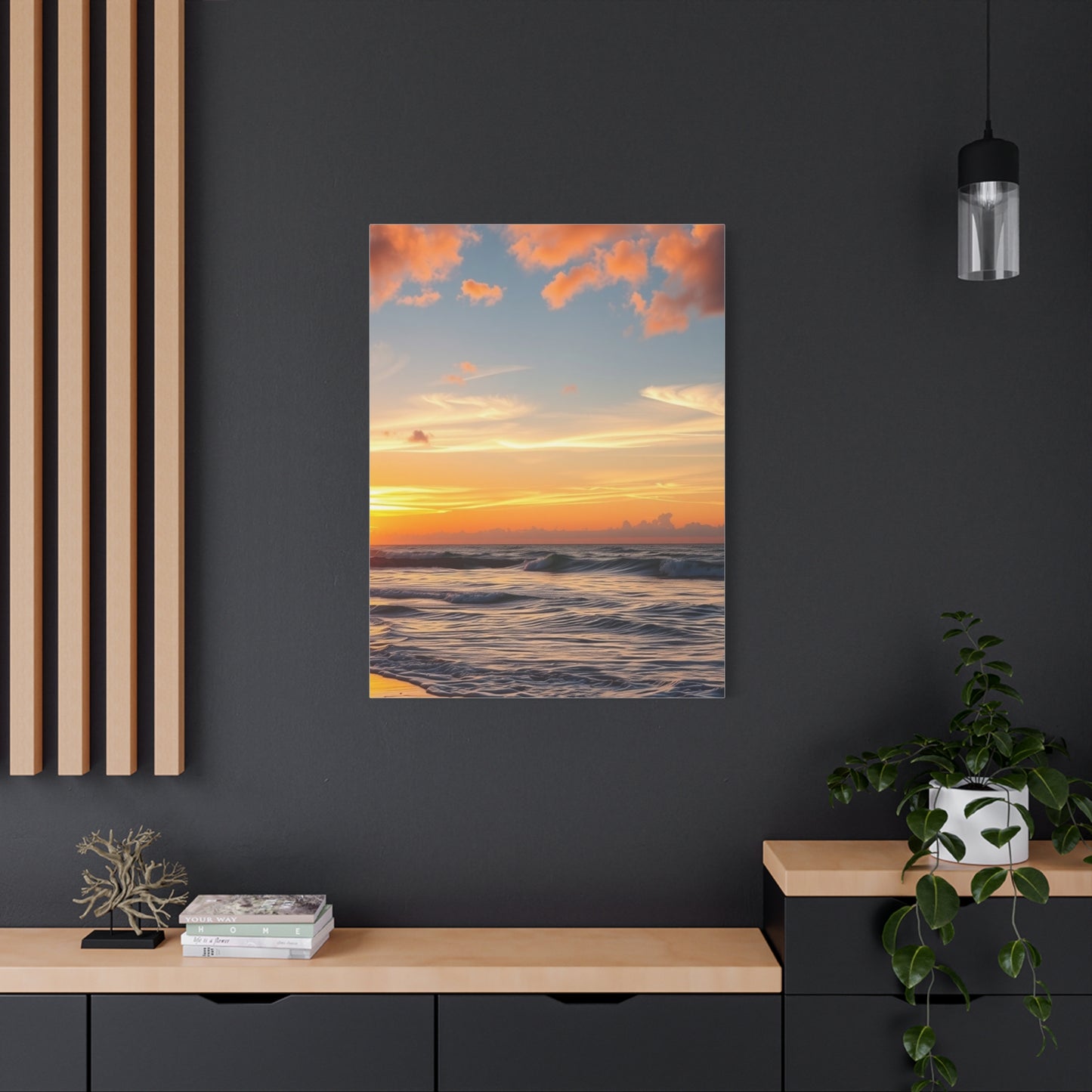 Beach Sunrise and Sunset Art Supreme Gallery Wall Art & Canvas Print