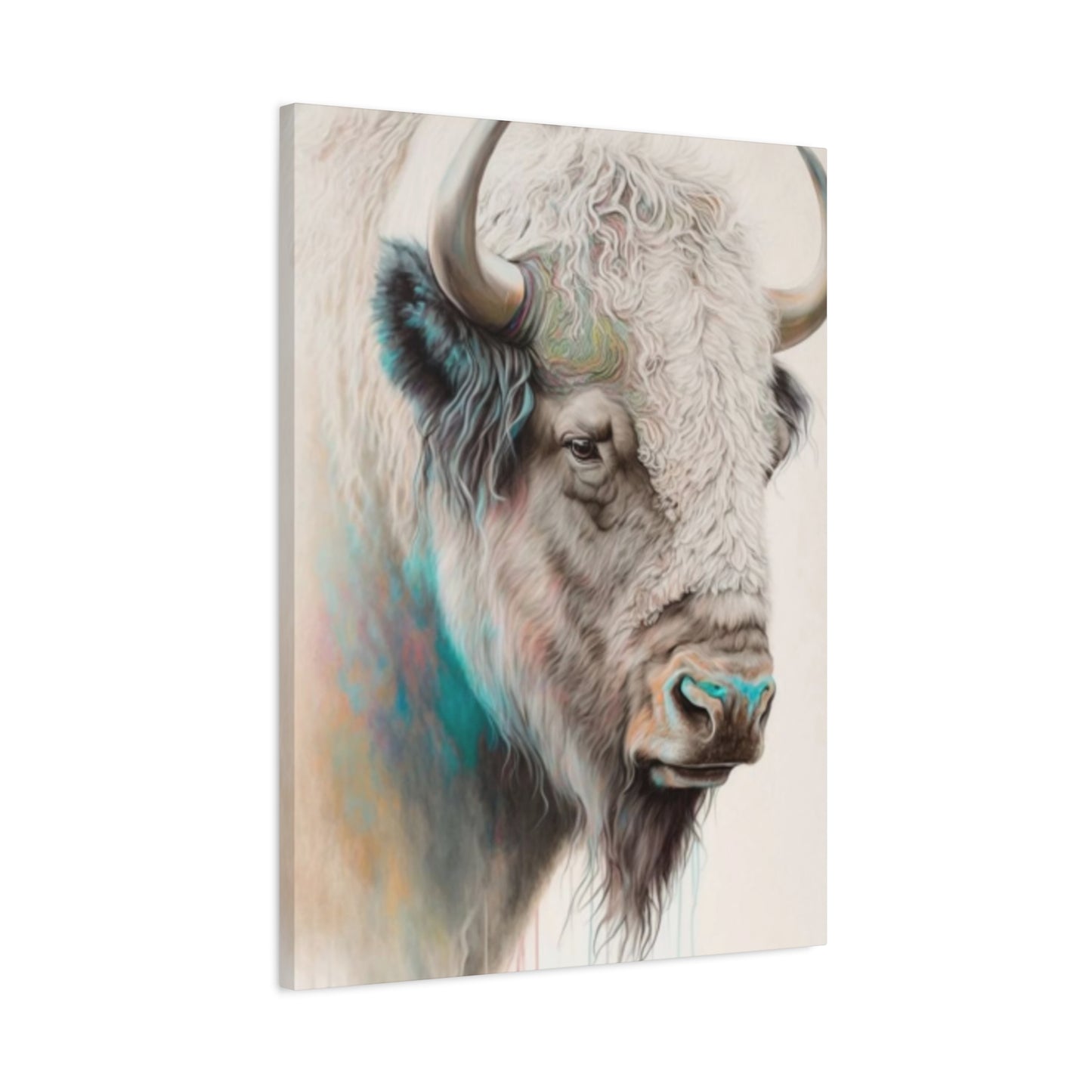 White Bison Portrait Wall Art & Canvas Prints