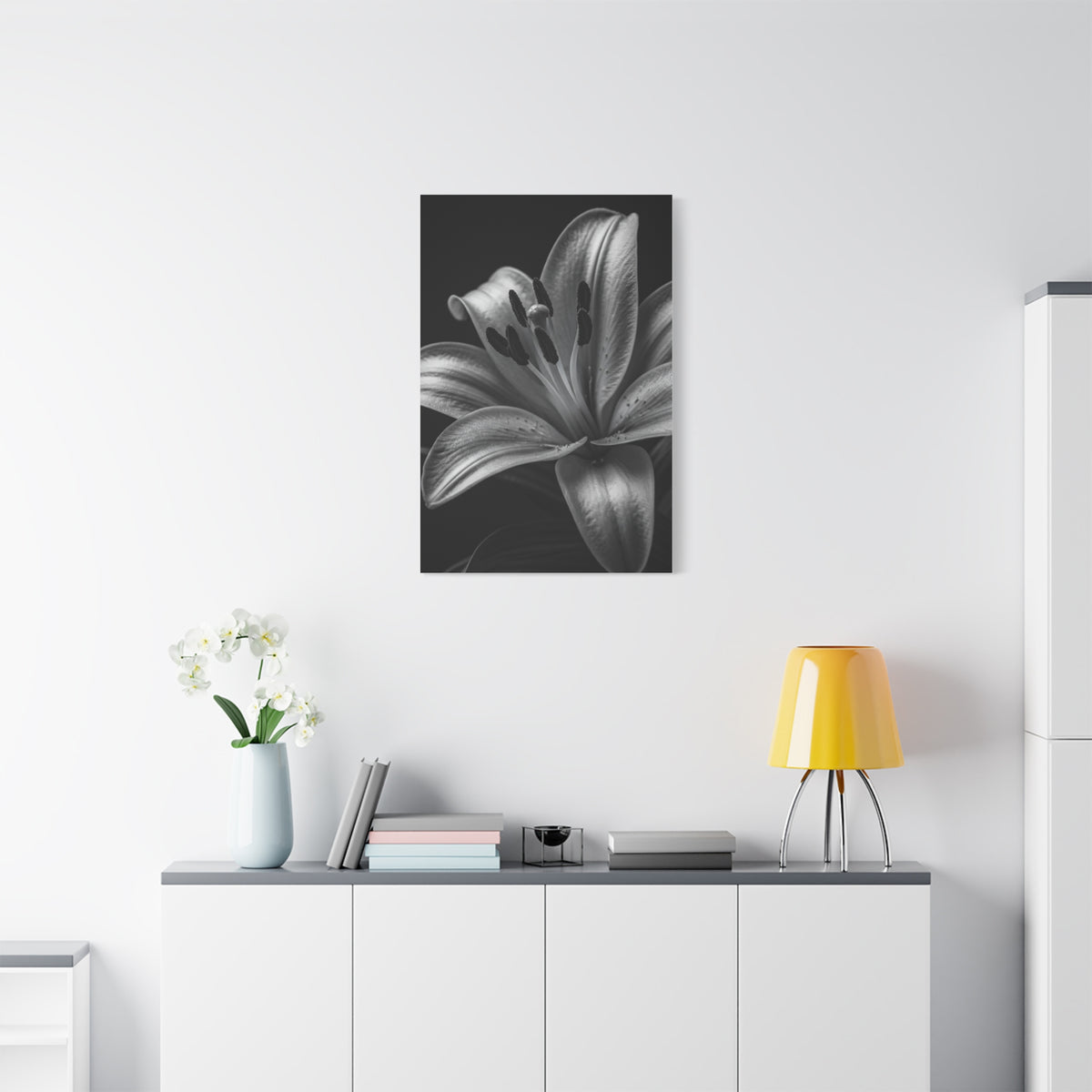 Lavender Silhouette in Low Light Wall Art & Canvas Prints