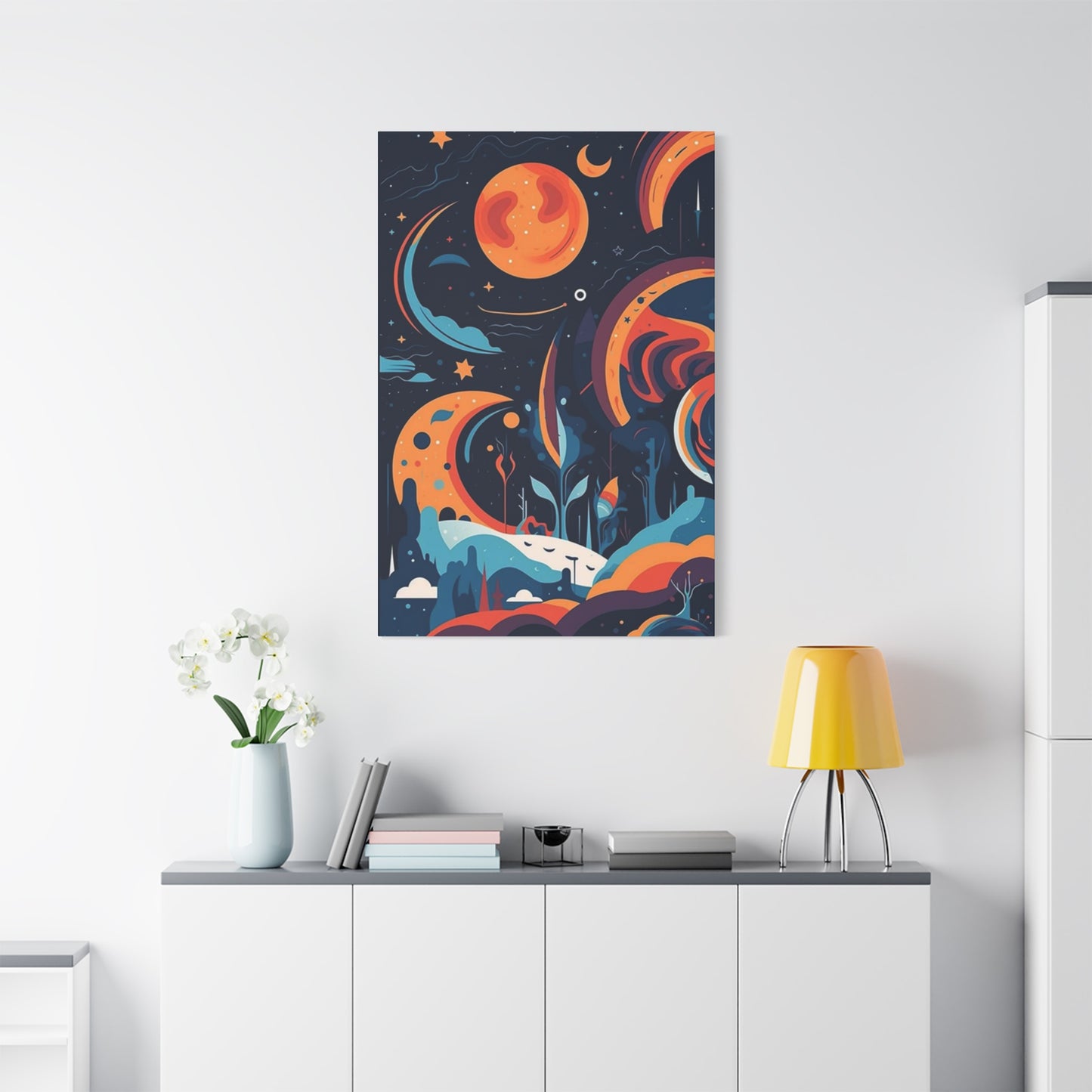 Abstract Moon & Space Poster Wall Art & Canvas Prints