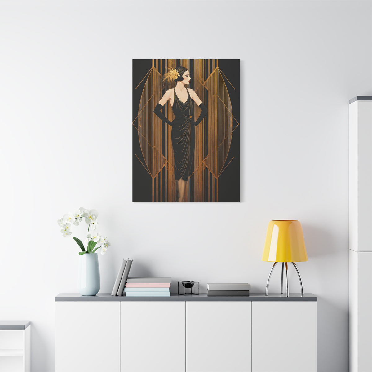 Roaring Twenties Glamour Lady Wall Art & Canvas Prints