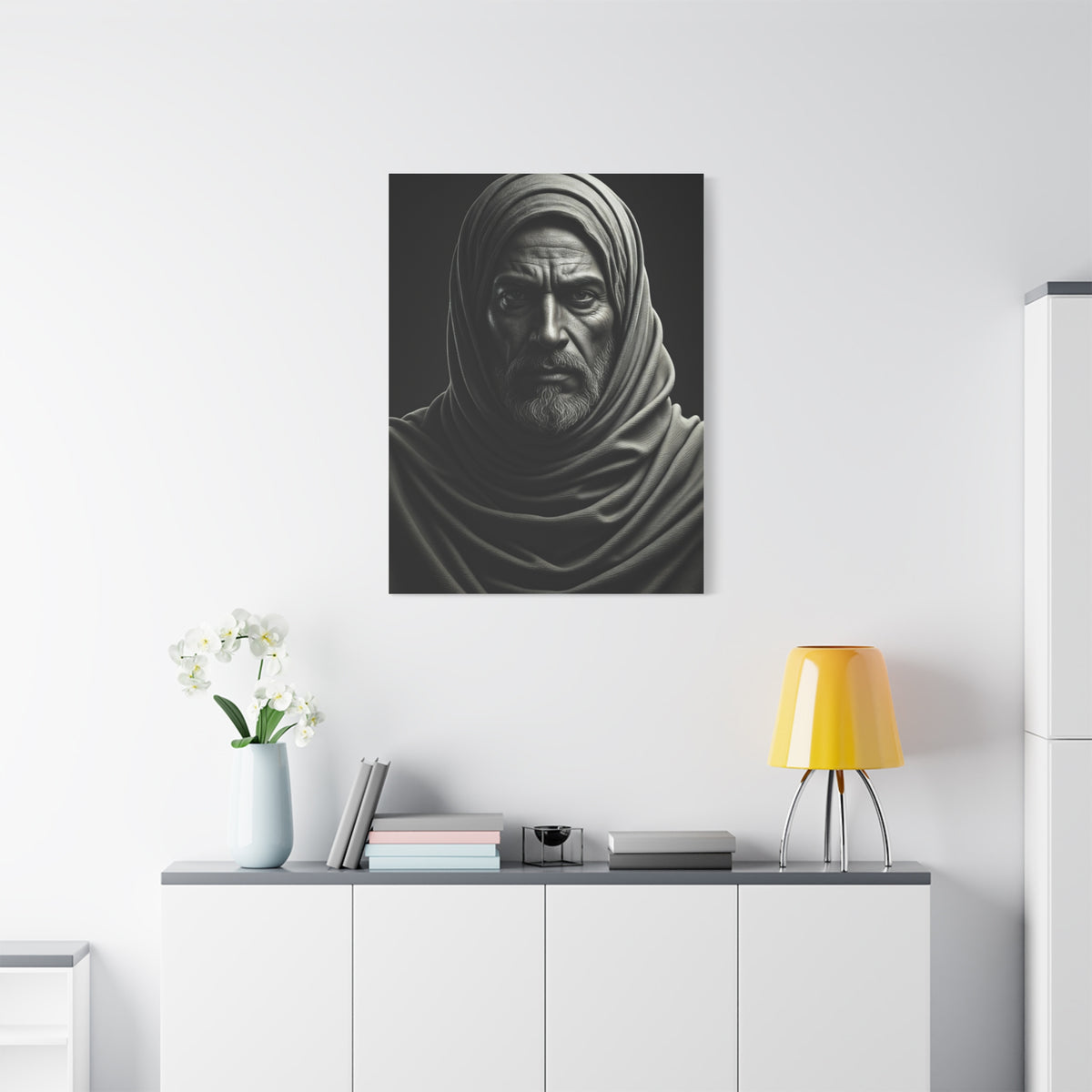 Silent Strength Black & White Elder Portrait Wall Art & Canvas Prints