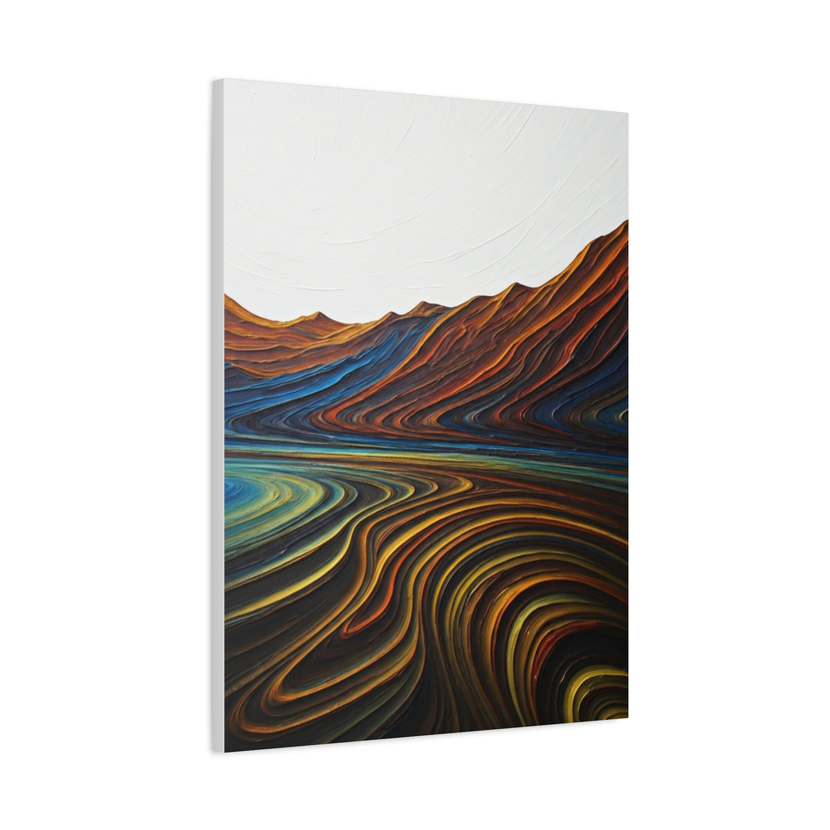 Layered Terrain Flow Abstract Wall Art & Canvas Prints