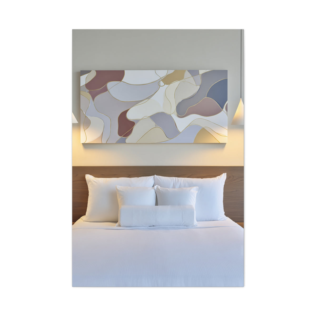 Organic Form Abstract With Soft Curves Wall Art & Canvas Print