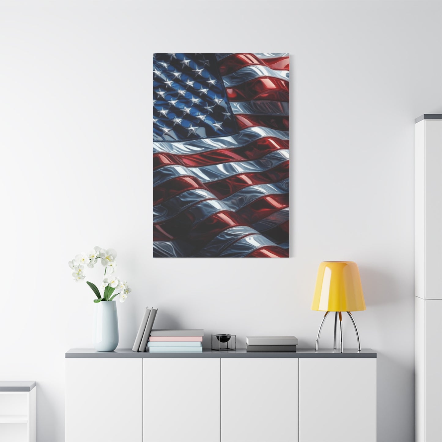 American Flag Waves Wall Art & Canvas Prints