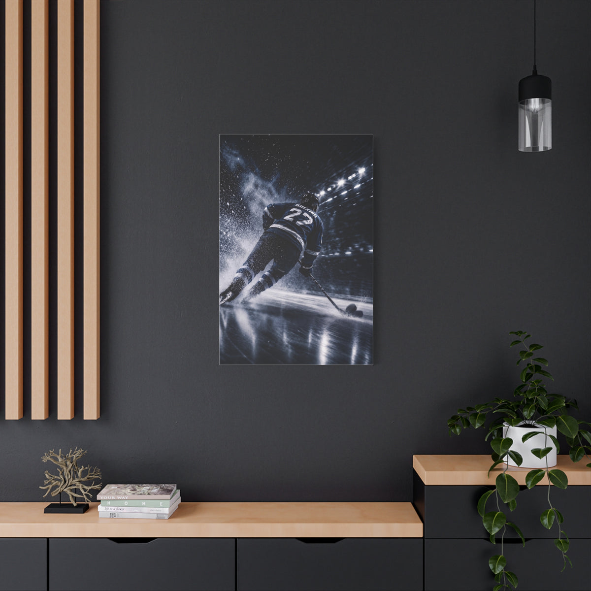 Hockey Speed Burst Sports Wall Art & Canvas Print