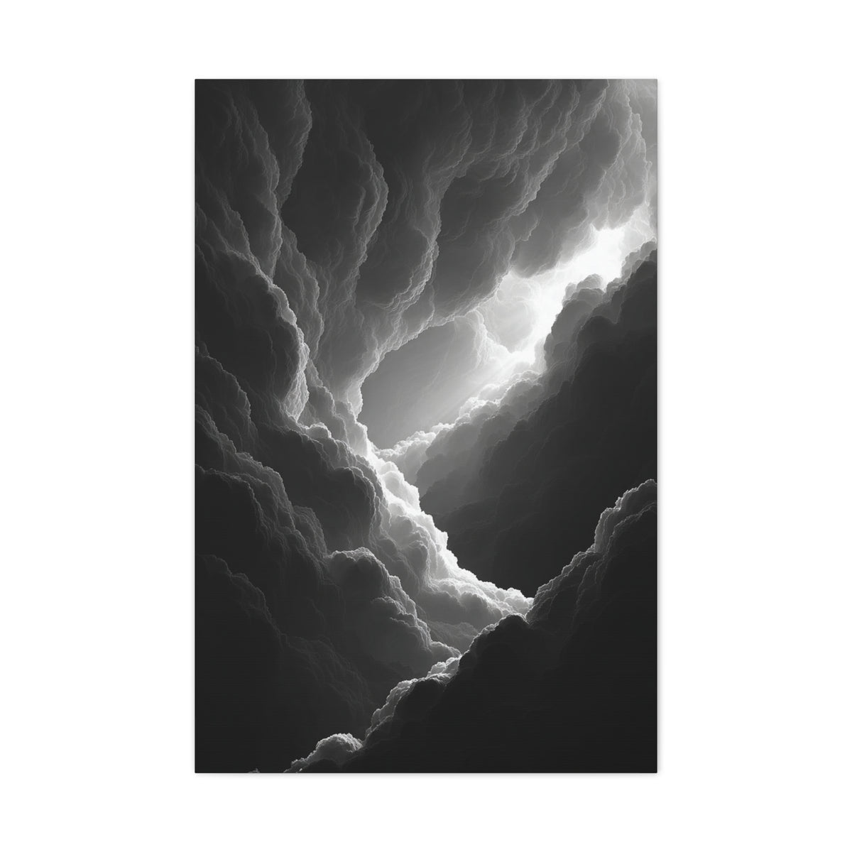 Dramatic Light Through Storm Clouds Wall Art & Canvas Print
