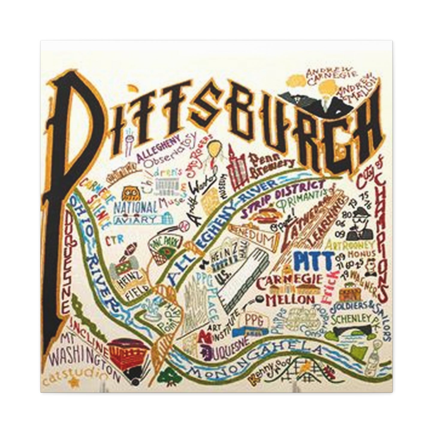 Pittsburgh Graffiti Wall Art & Canvas Prints