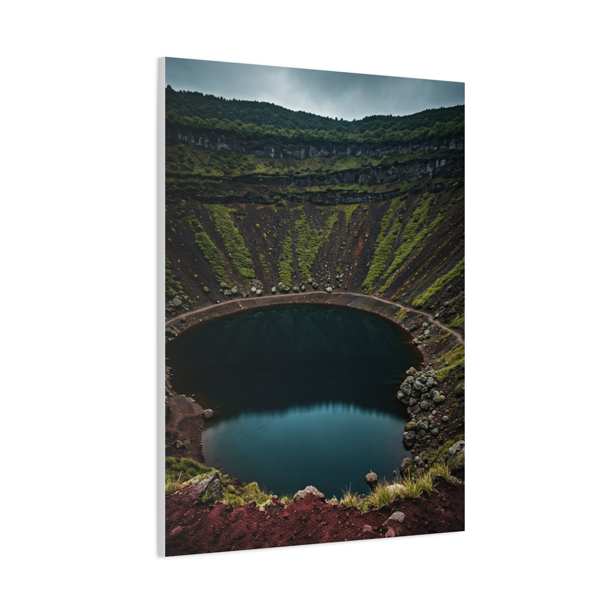 Volcanic Crater Lake Wall Art & Canvas Prints
