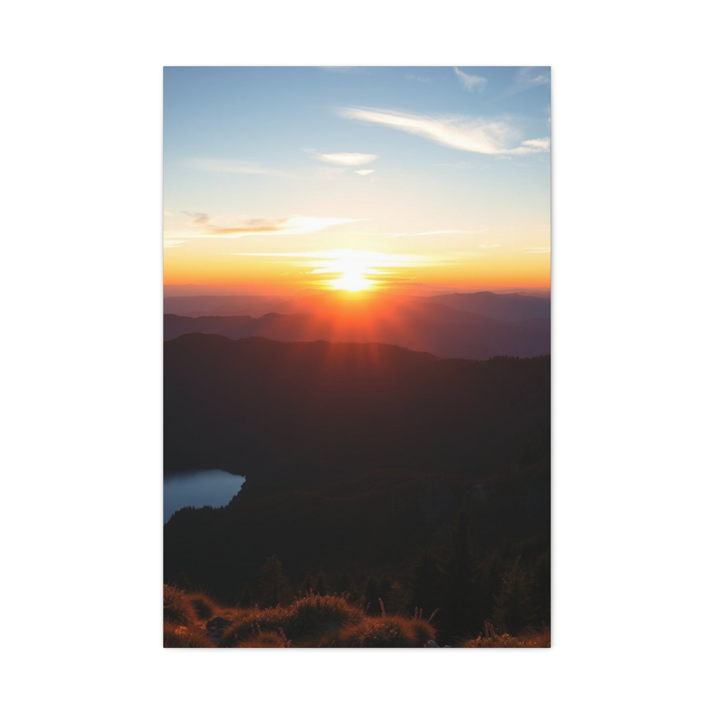 Summit Radiance: Dawn to Dusk Wall Art & Canvas Print
