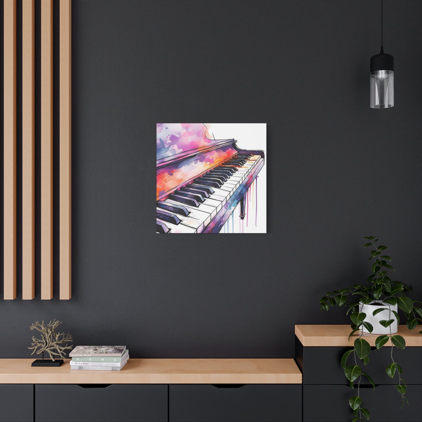 Keys Of Piano Drawing Painting Wall Art & Canvas Prints