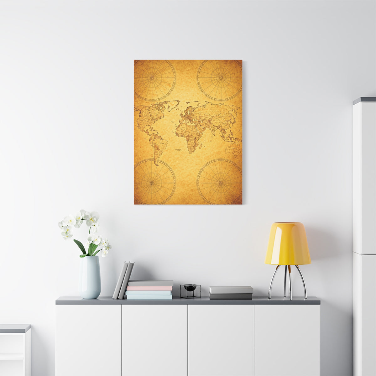 Golden Compass Mandala Art Deco Wall Art & Canvas Prints