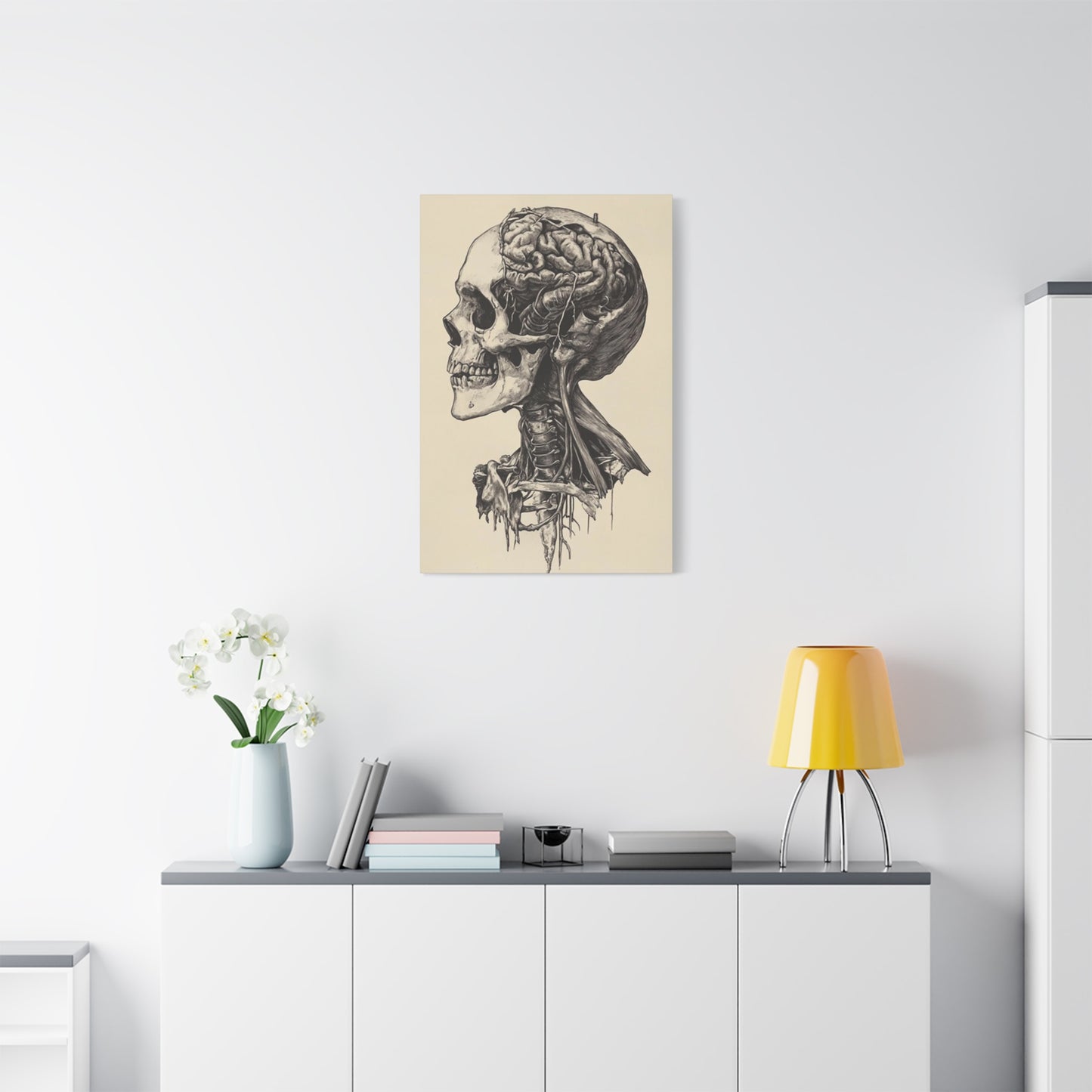 Brain In Skull Wall Art & Canvas Prints
