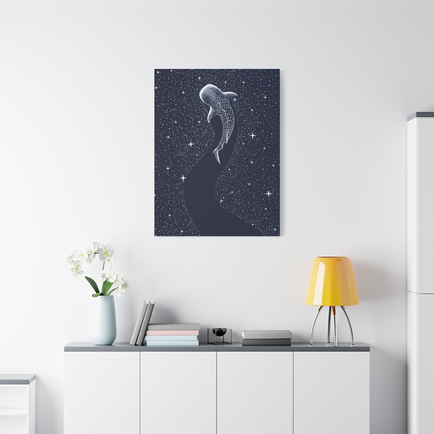 Fish in Starry Space Wall Art & Canvas Prints