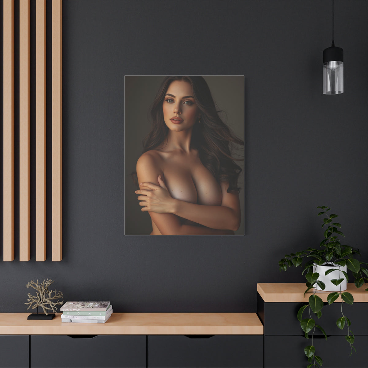 Classic Beauty Studio Nude Portrait Wall Art & Canvas Print