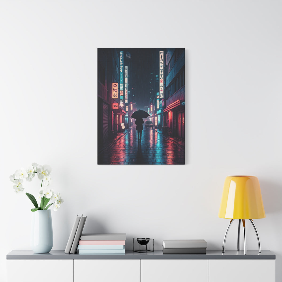 Rainlit City Solitude Wall Art & Canvas Prints