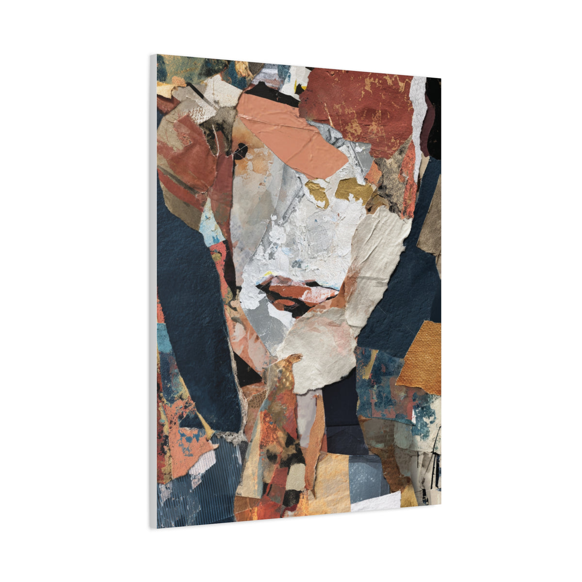Contemporary Mixed Media Collage Abstract Wall Art & Canvas Print
