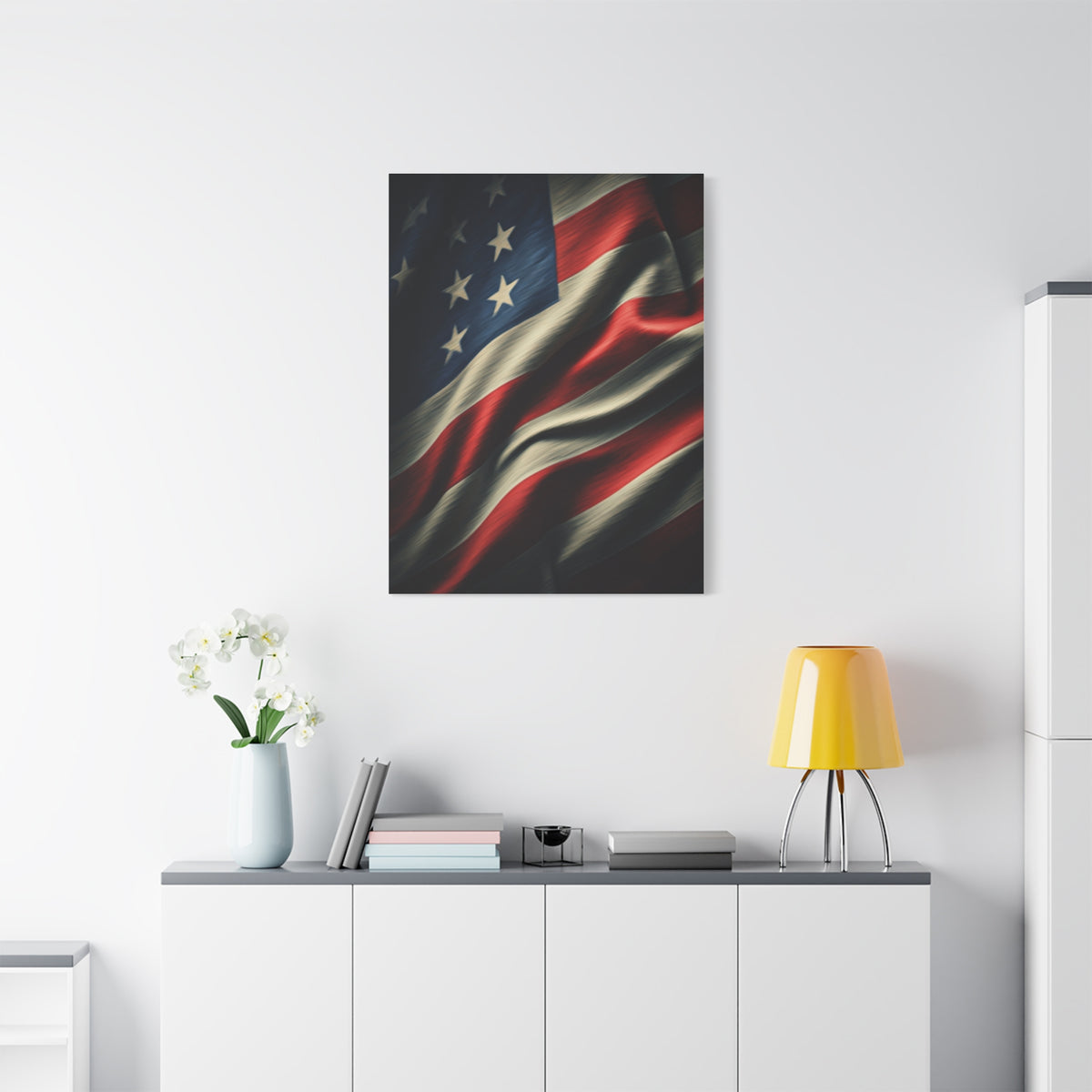 Classic Waving Stars and Stripes Wall Art & Canvas Prints