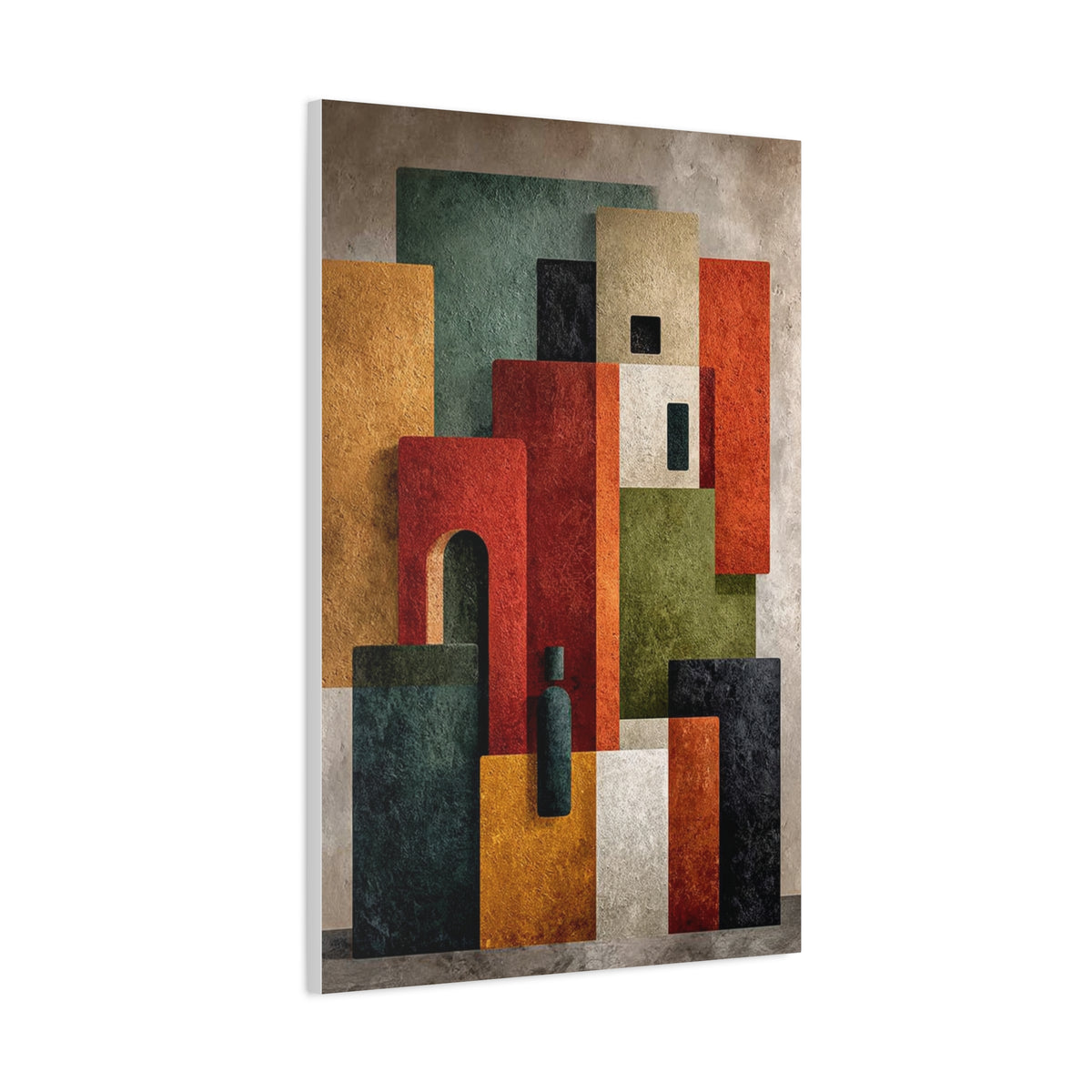 Contemporary Color Block Abstract Wall Art & Canvas Print