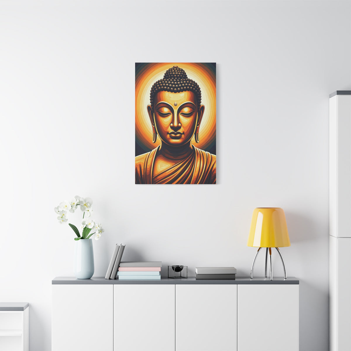 Celestial Harmony Buddha Portrait Wall Art & Canvas Prints