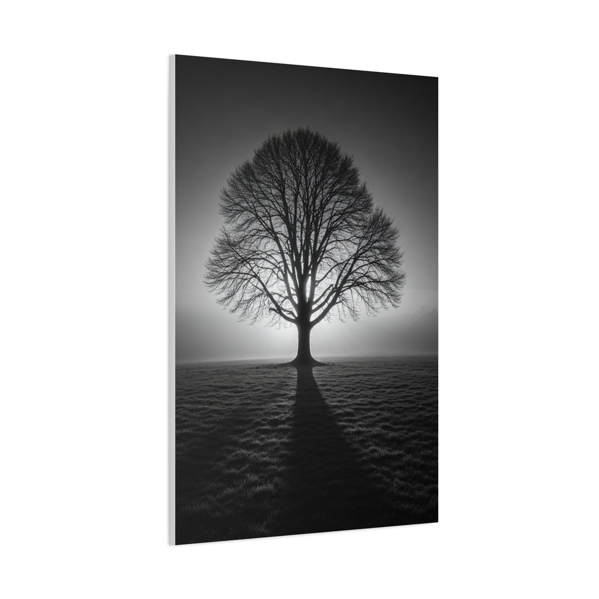 Lone Tree Silhouette Dawn Wall Art & Canvas Prints