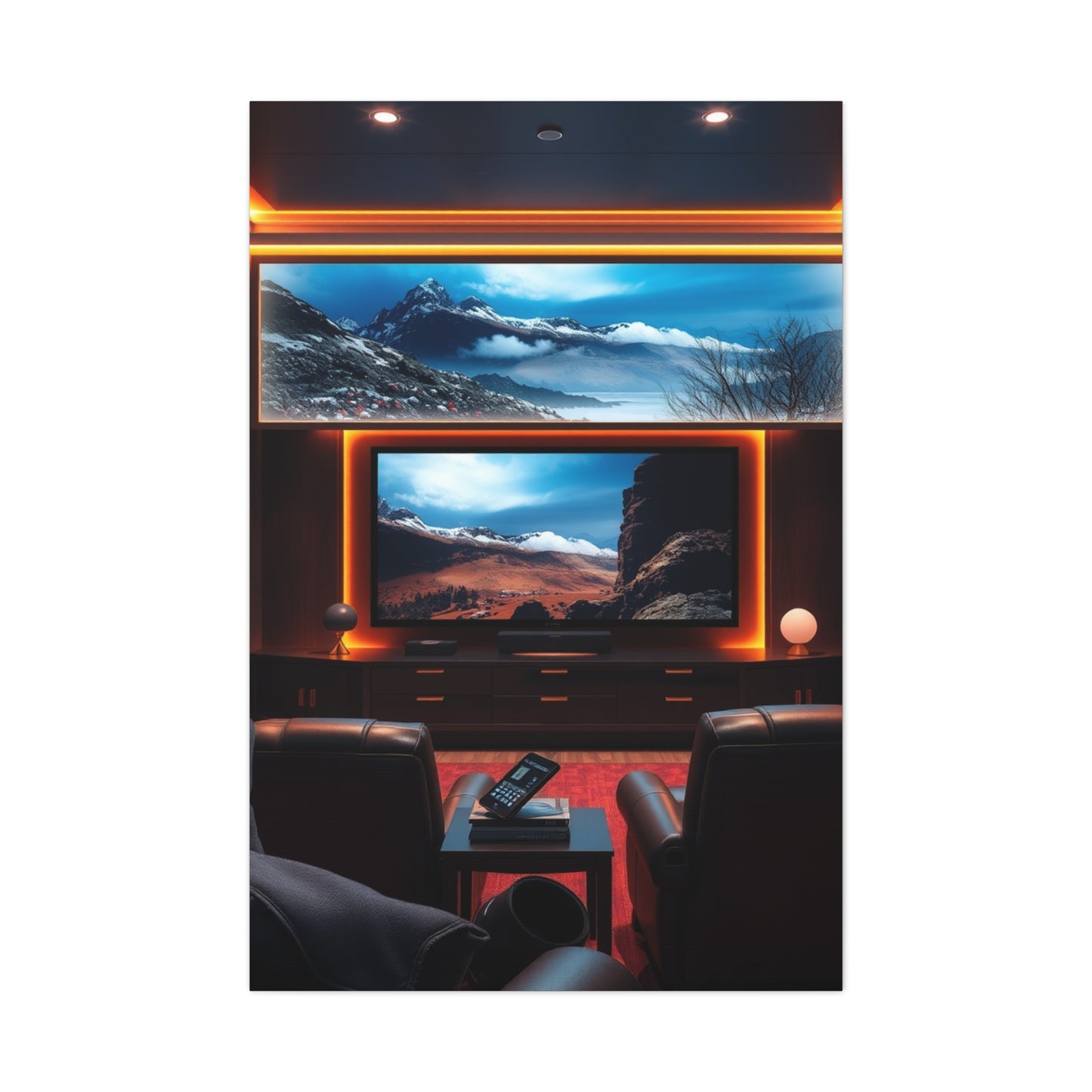 Home Theatre Decor Art Refined Canvas Wall Art & Canvas Print