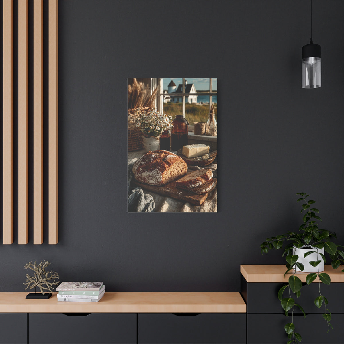 Farmhouse Breakfast Table Sourdough Still Life Wall Art & Canvas Print