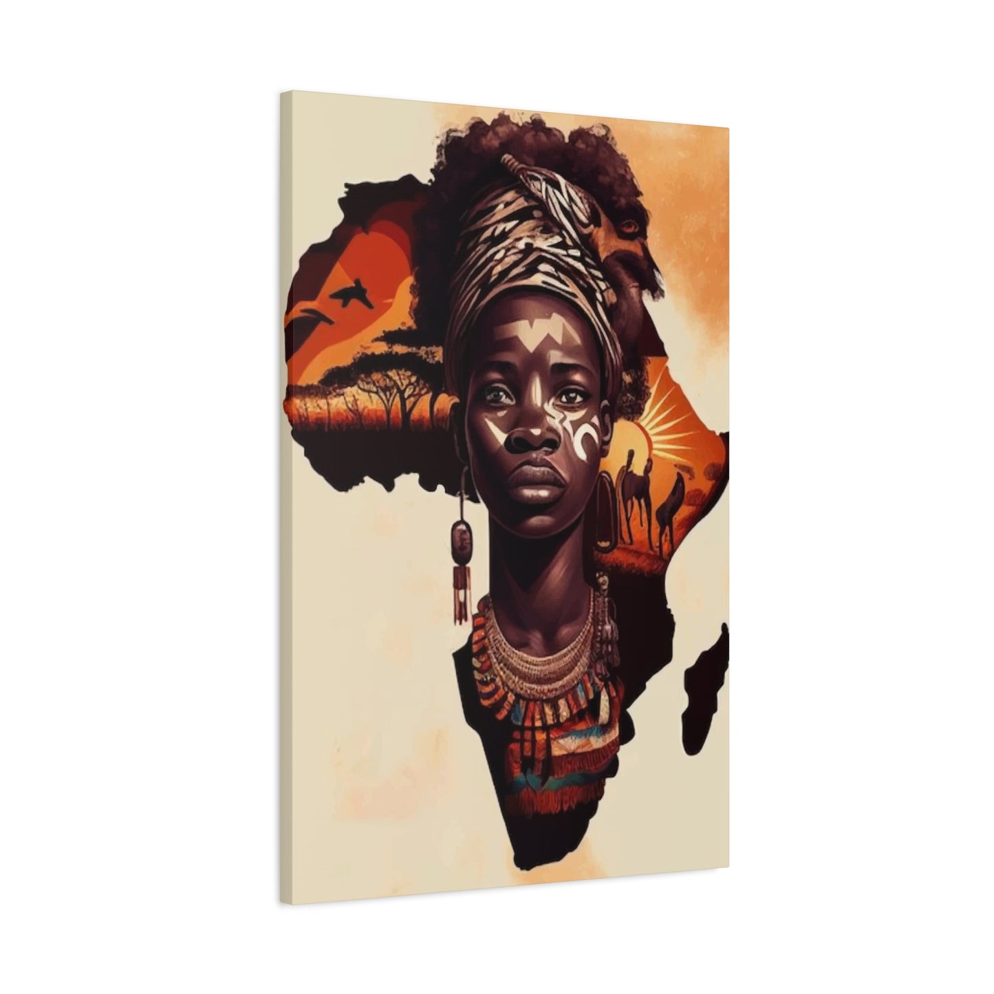 African Map Wall Art & Canvas Prints