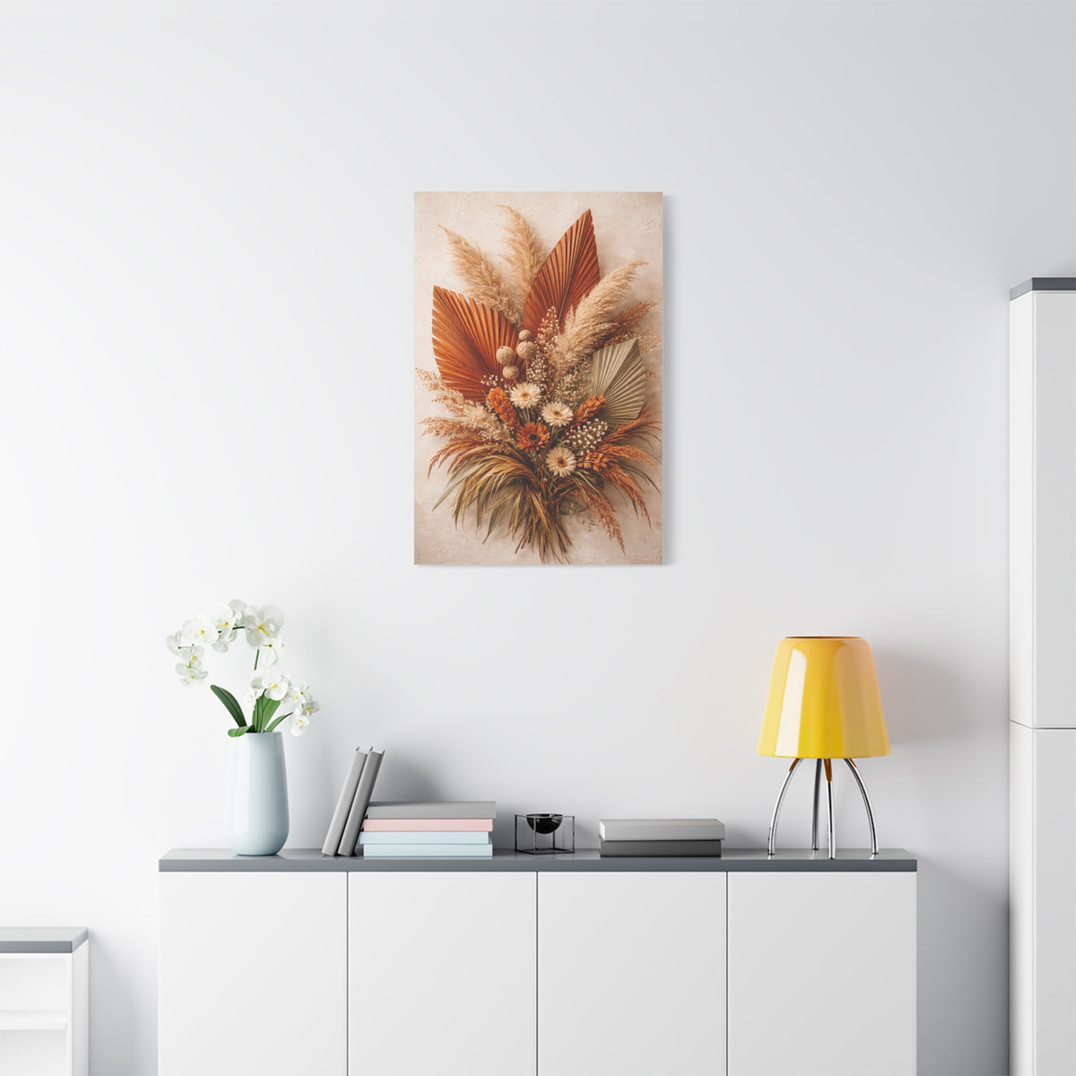 Boho Dried Botanical Arrangement Wall Art & Canvas Print