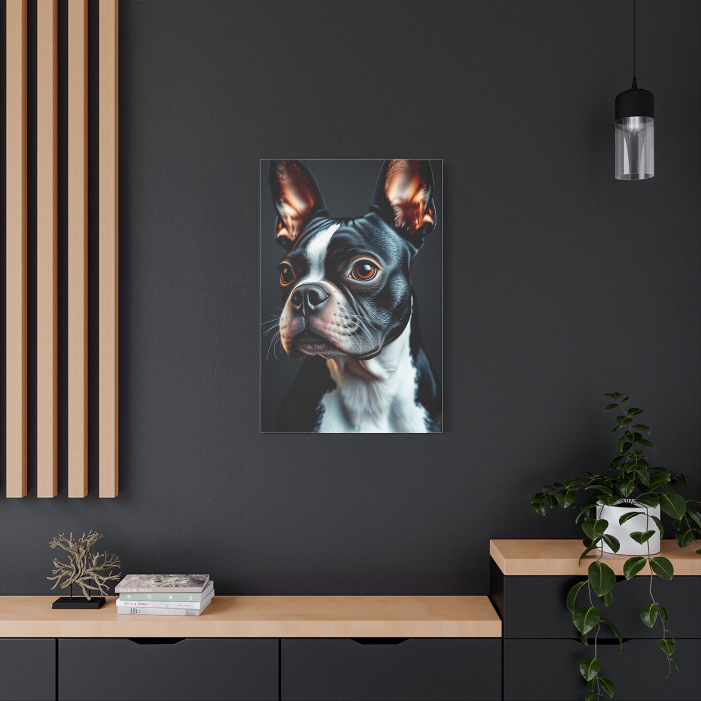 Boston Terrier Art Supreme Canvas Gallery Wall Art & Canvas Print