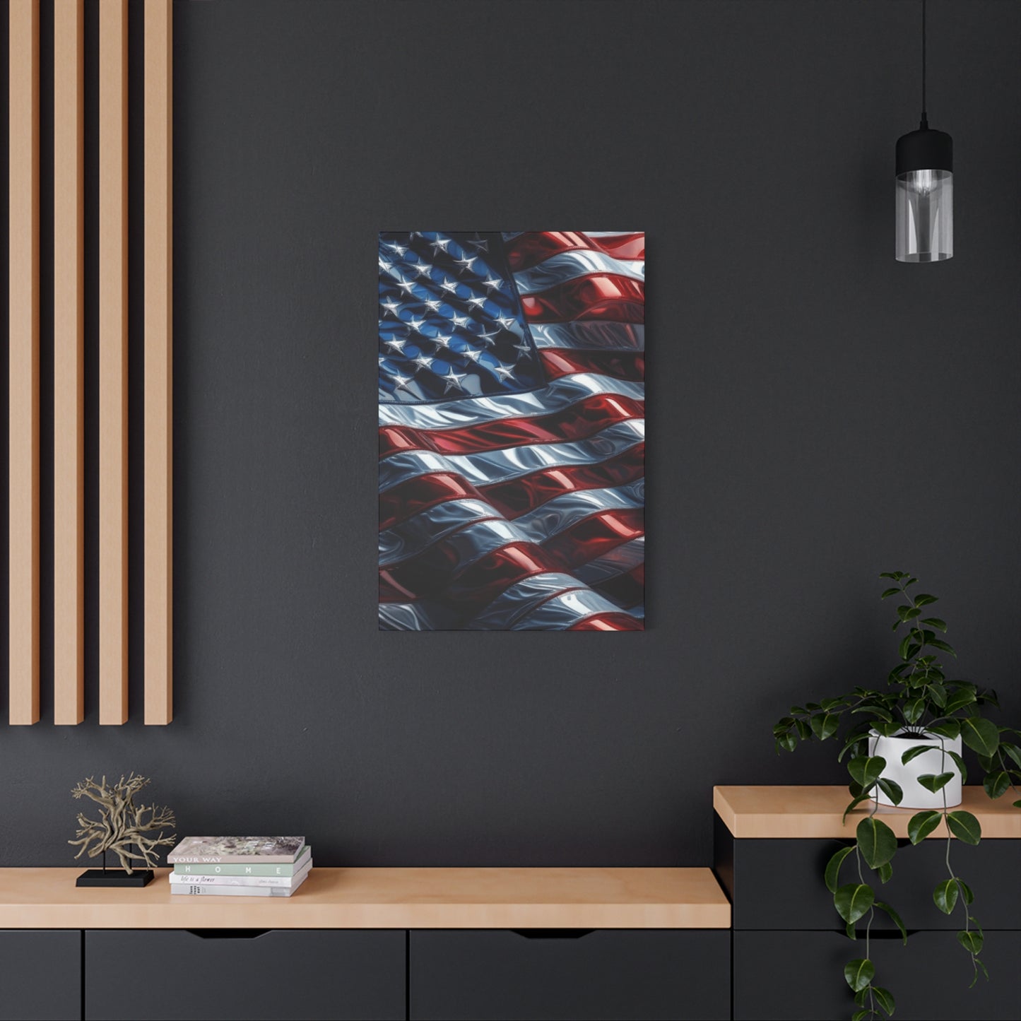 American Flag Waves Wall Art & Canvas Prints