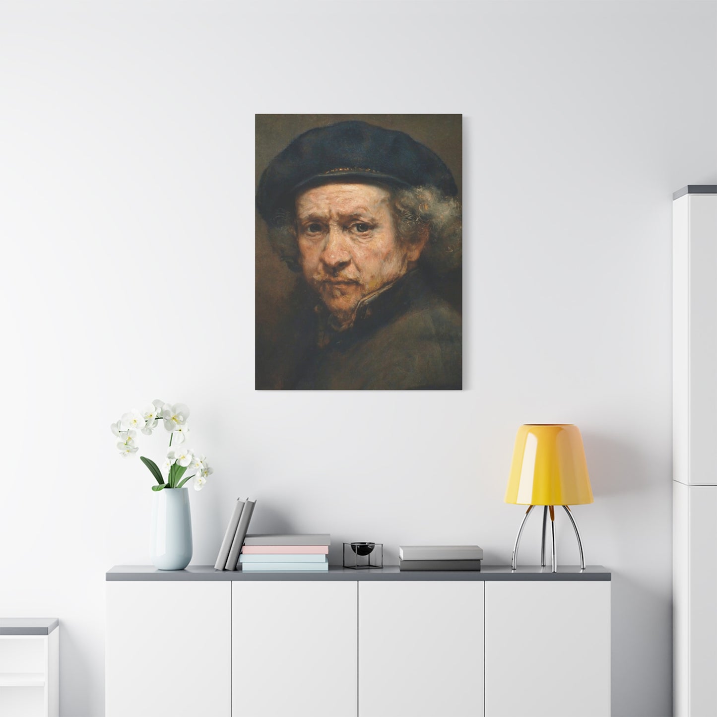 Rembrandt by himself Portrait Wall Art & Canvas Prints
