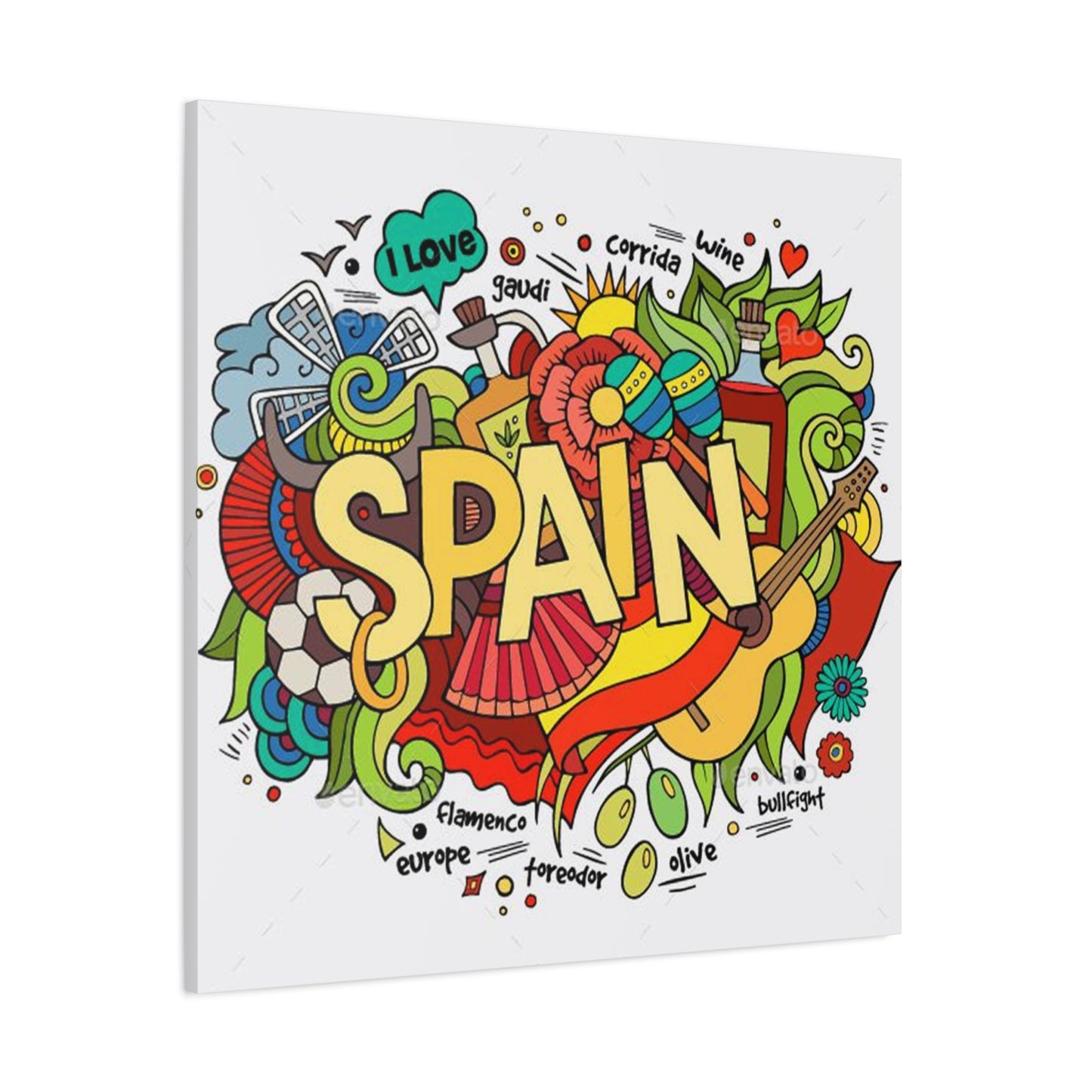 Spain Graffiti Wall Art & Canvas Prints