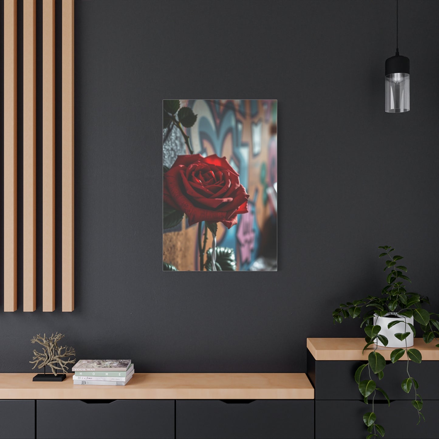 Roses in Urban Symphony Wall Art & Canvas Print