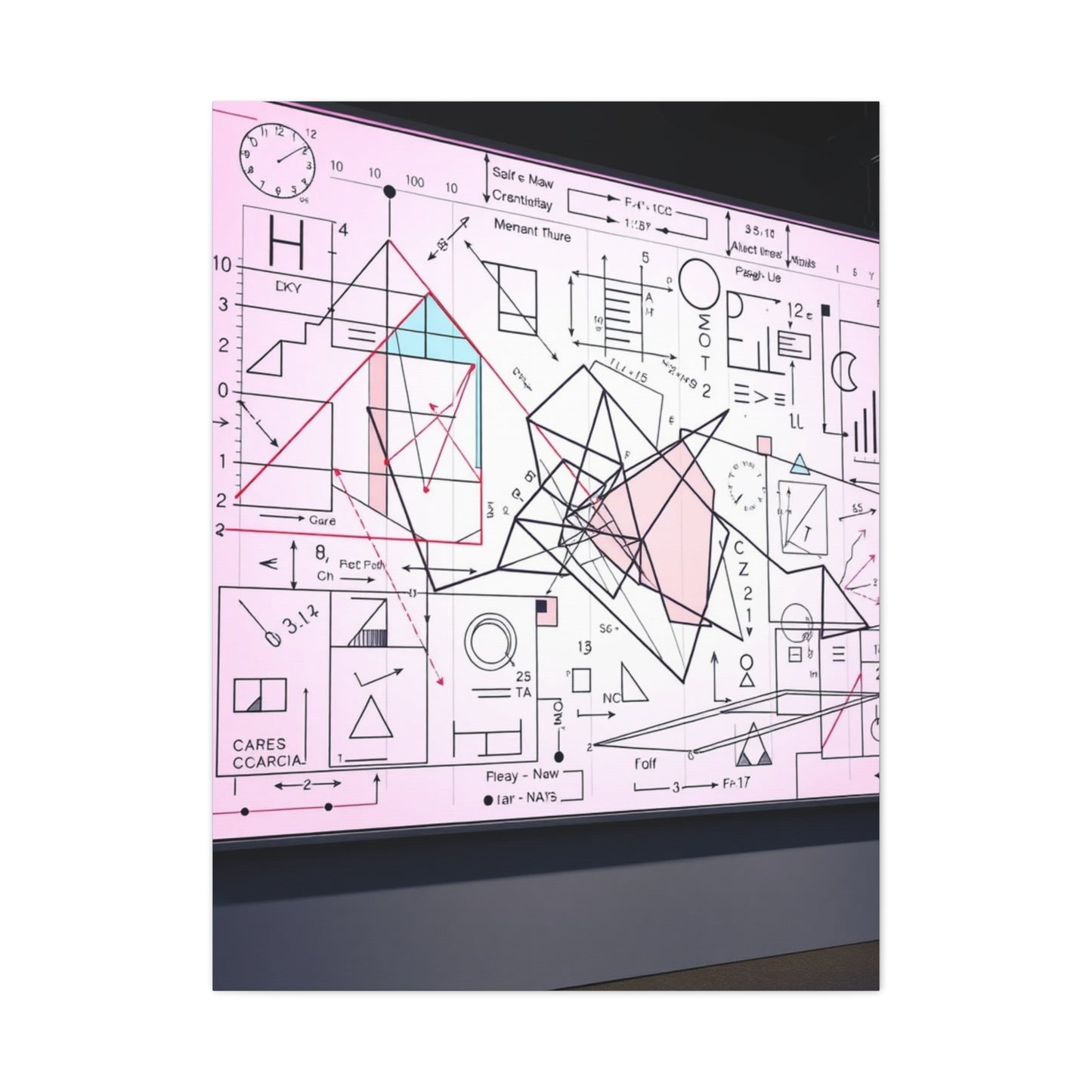 Modern Math Art for Creative Spaces Supreme Canvas Wall Art & Canvas Print