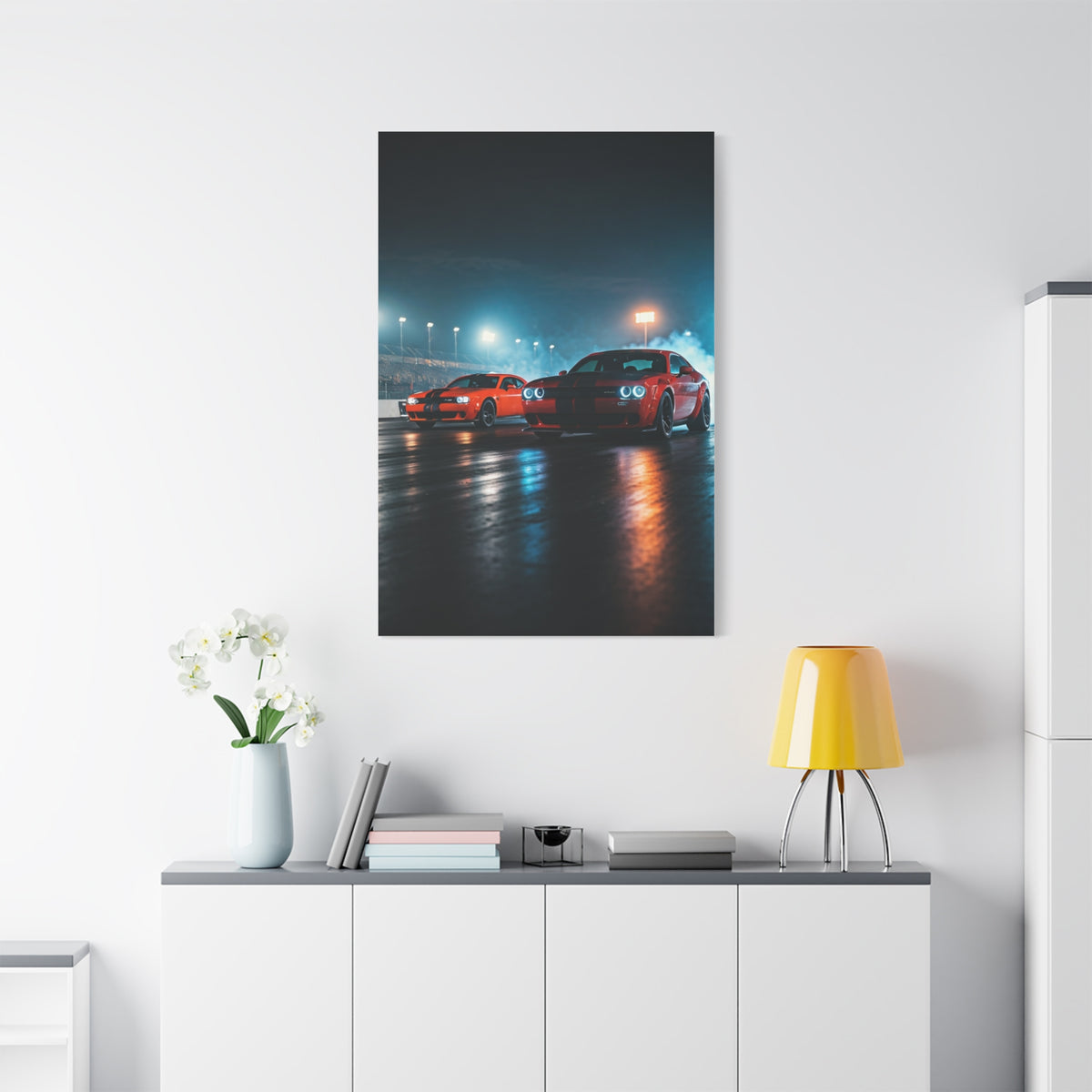 Midnight Pre-Launch Showdown – Hellcat Redeye vs Demon 170 Wall Art & Canvas Prints