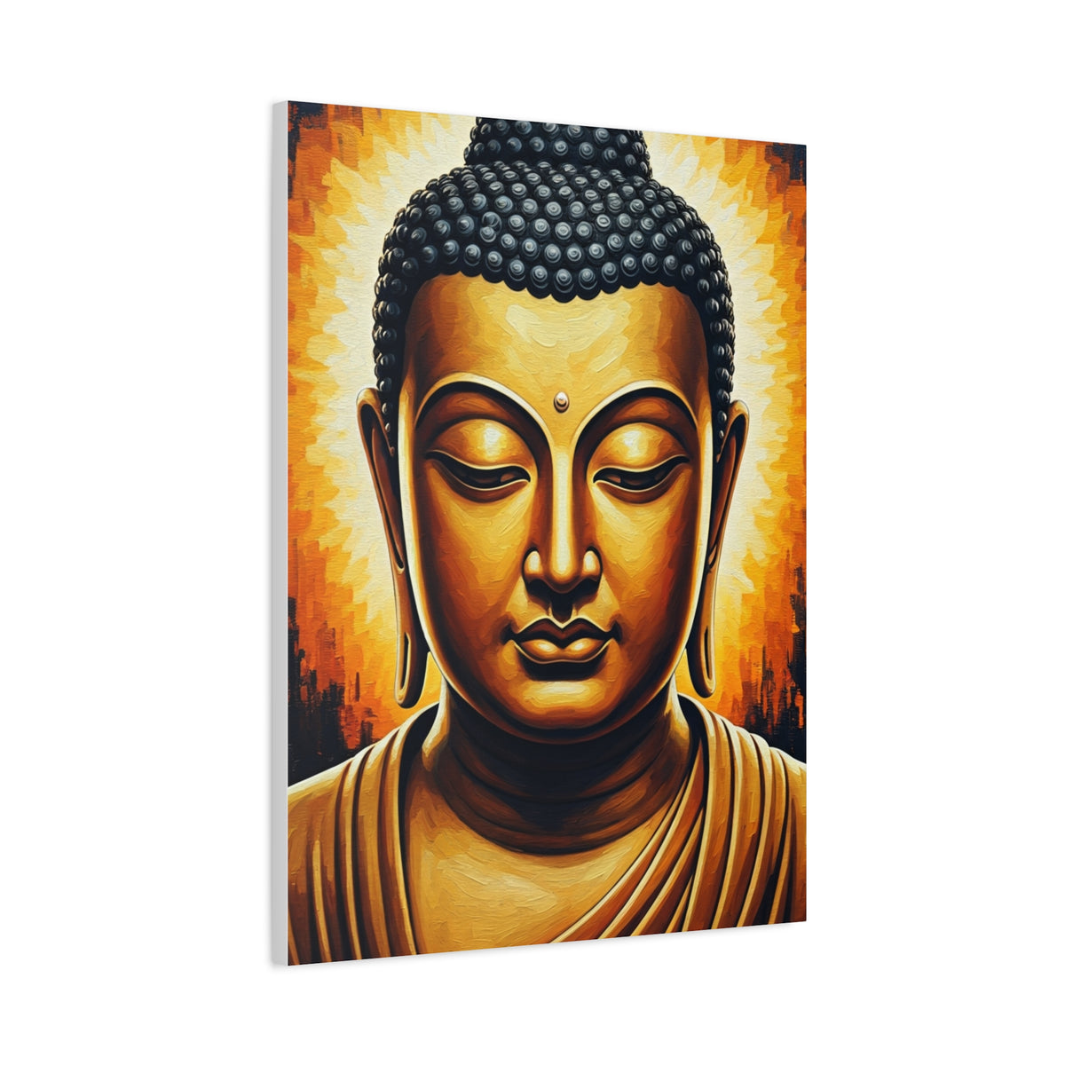 Golden Serenity Buddha Wall Art & Canvas Prints